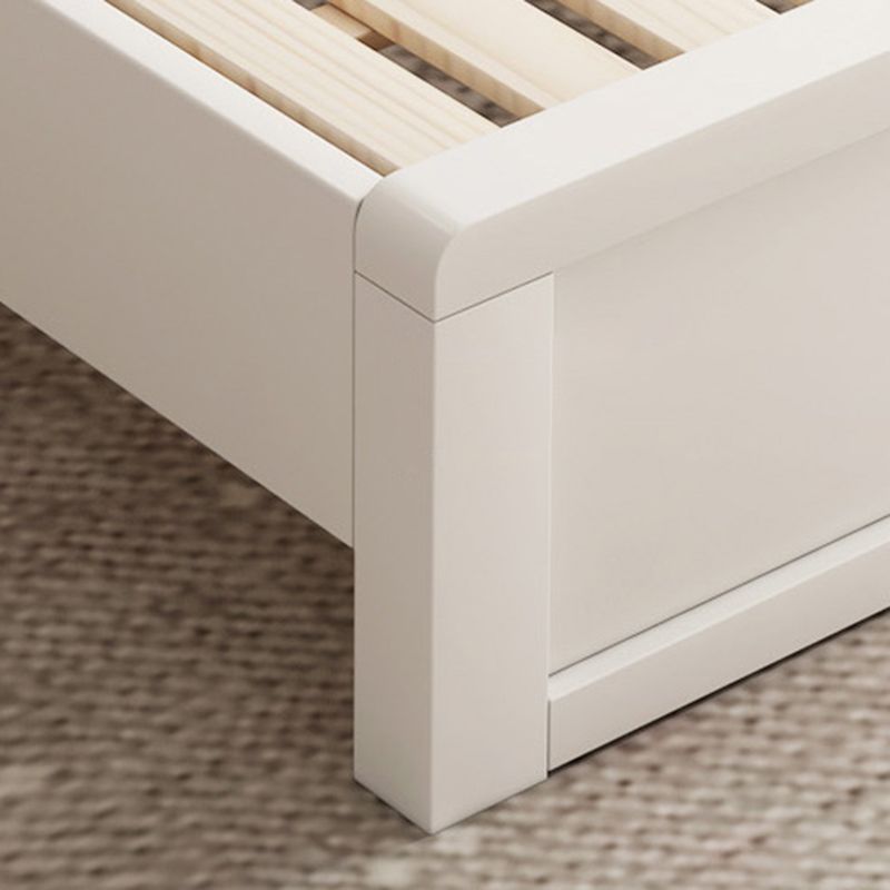 Modern & Contemporary Standard Bed Solid Wood Bed Frame with Headboard