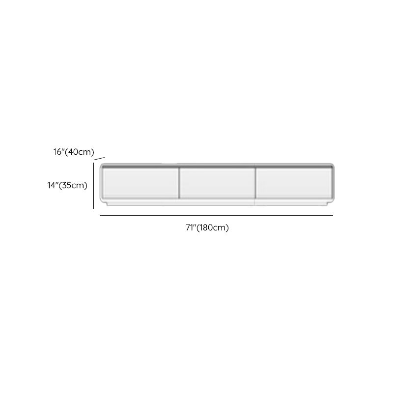 White Media Console Modern Faux Wood TV Stand Console with Drawers Clearhalo 'furn' 'furn_tv_stands_entertainment_centers' 'Furniture' 'Living Room Furniture' 'TV Stands & Entertainment Centers' 'TV Stands & Media Storage Furniture' 'tv_stands_entertainment_centers' 1200x1200_a6e688c7-b09d-4413-ac30-25fbde953070