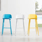 Modern Style Metal Bar Stool Plastic Low Back Counter Stool for Indoor