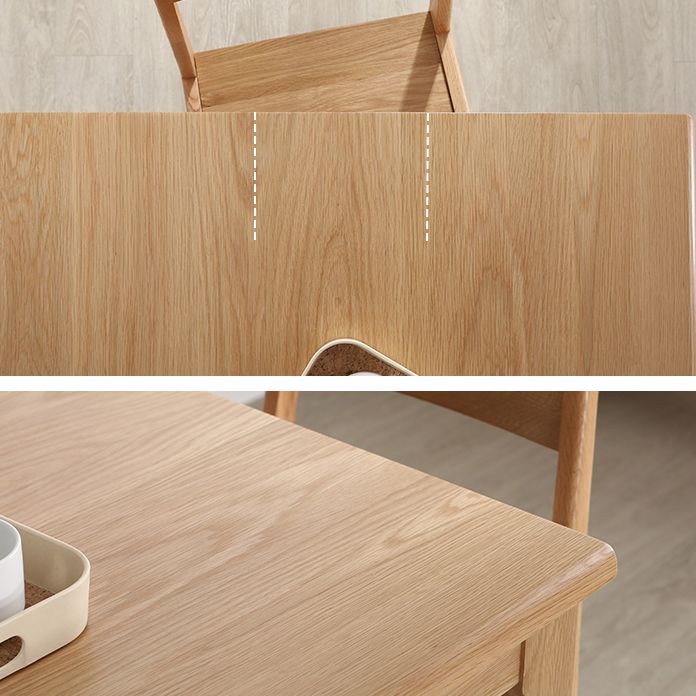 Industriestil 4 Beine Möbel Möbel Massivholz Quadrat Esstisch für Esszimmer