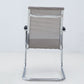 Chaise de bureau à cadre argenté sans fauteuil AirGrid pénible avec respirabilité