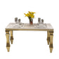 Metal Traditional Luxury Rectangle Indoor Table Marble Table with 4 Legs Clearhalo ' dining_table' 'Dining Tables & Seating' 'Dining Tables' 'furn' 'furn_dining_table' 'Furniture' 'furniture_dining_table' 'Kitchen & Dining Furniture' 'kitchen&dining_furn' 'kitchen' 'kitchen_dining_table' 1200x1200_a6eaf449-87c4-48c2-ac5a-4fbcb224c823