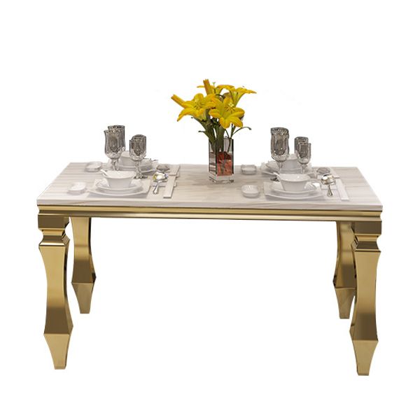 Metal Traditional Luxury Rectangle Indoor Table Marble Table with 4 Legs Clearhalo ' dining_table' 'Dining Tables & Seating' 'Dining Tables' 'furn' 'furn_dining_table' 'Furniture' 'furniture_dining_table' 'Kitchen & Dining Furniture' 'kitchen&dining_furn' 'kitchen' 'kitchen_dining_table' 1200x1200_a6eaf449-87c4-48c2-ac5a-4fbcb224c823