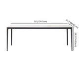 Minimalist Style Dining Table Set with Sintered Stone Table and PU Chairs Clearhalo 'Dining Room Sets' 'Dining Tables & Seating' 'dining_room_set' 'furn' 'furn_dining_room_set' 'Furniture' 'furniture_dining_room_set' 'Kitchen & Dining Furniture' 'kitchen&dining_furn' 'kitchen' 1200x1200_a6ec8228-e5a9-4bc9-afff-a4f89ddb35ba