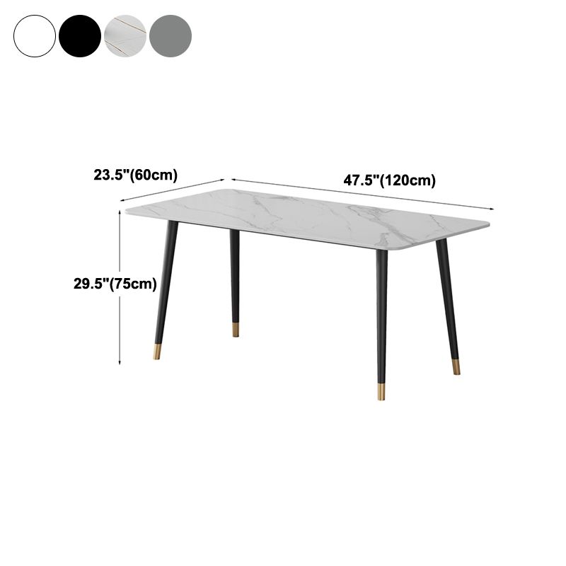 Contemporary Style Dining Site Table Stone Rectangle Furniture with 4 Legs Clearhalo ' dining_table' 'Dining Tables & Seating' 'Dining Tables' 'furn' 'furn_dining_table' 'Furniture' 'furniture_dining_table' 'Kitchen & Dining Furniture' 'kitchen&dining_furn' 'kitchen' 'kitchen_dining_table' 1200x1200_a6eeff49-75b4-4cea-9e1b-858ed0704ee7