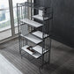 Libreria glam metal etagere scaffale per la sala di studio 70,9 "h x 11,8" w