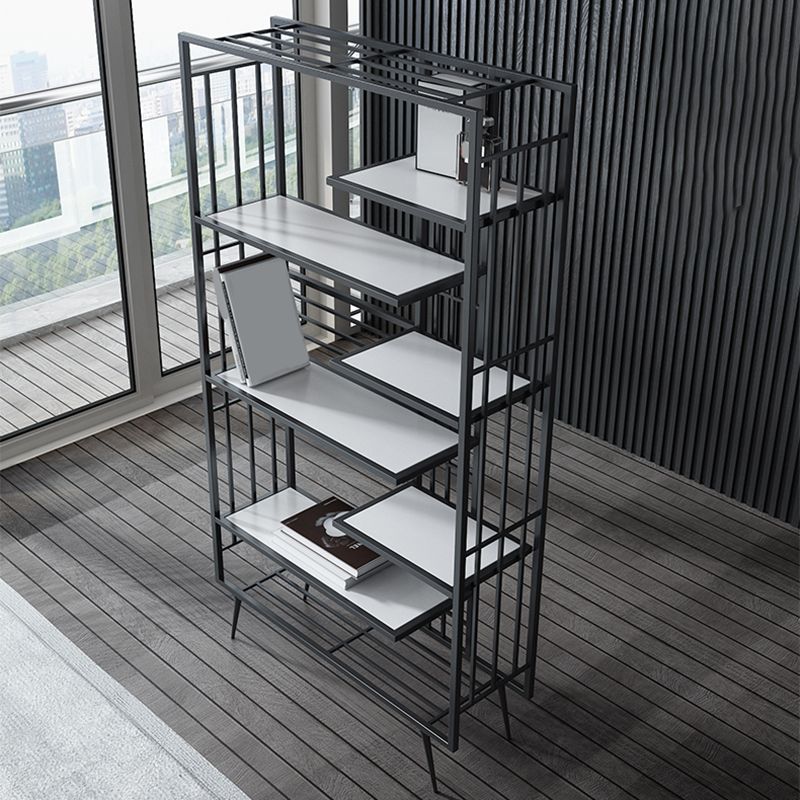 Libreria glam metal etagere scaffale per la sala di studio 70,9 "h x 11,8" w