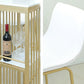Glam Bar Table Set 1/4 Pieces Rectangle Stone Counter Table with High Stools for Balcony Clearhalo 'Bar Furniture' 'furn' 'furn_home_bar_bar_sets' 'Furniture' 'Home Bars & Bar Sets' 'home_bar_bar_sets' 'Kitchen & Dining Furniture' 1200x1200_a6f2139d-1514-4bd9-be7c-ce73ea9ffa98
