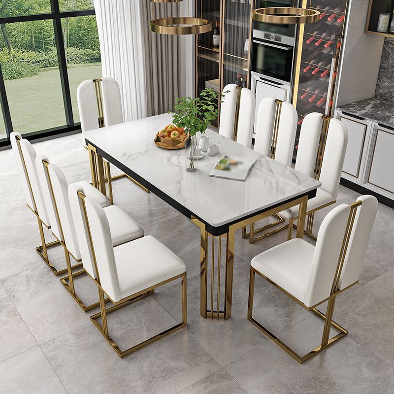 Modern 1/2/7/9 Pieces Dining Set Marble Dining Furniture Set /Separate Items Clearhalo 'Dining Room Sets' 'Dining Tables & Seating' 'dining_room_set' 'furn' 'furn_dining_room_set' 'Furniture' 'furniture_dining_room_set' 'Kitchen & Dining Furniture' 'kitchen&dining_furn' 'kitchen' 1200x1200_a6f25499-bc1a-4452-8b78-039cecc2ef49