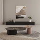 Elliptical Pedestal Coffee Table Set Modern 47.2" W Cocktail Table Clearhalo 'Coffee & Accent Tables' 'Coffee Tables' 'coffee_tables' 'furn' 'furn_coffee_tables' 'Furniture' 'Living Room Furniture' 1200x1200_a6f399fd-c46e-4654-8599-3dae413dd956