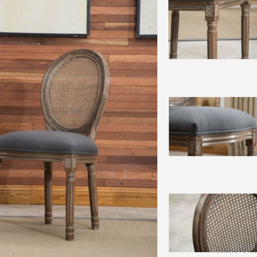 Farmhouse Dining Chair with Wood Legs King Louis Back Side Chair for Home Use Clearhalo ' kitchen&dining_furn' 'Dining Chairs' 'Dining Tables & Seating' 'dining_chair' 'furn' 'furn_dining_chair' 'Furniture' 'furniture_dining_chair' 'Kitchen & Dining Furniture' 'kitchen' 1200x1200_a6f53206-9919-4140-a50e-33db0ec4a839