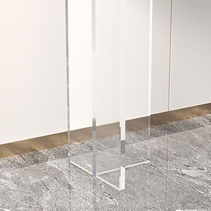 Tabella della console contemporanea 11.8 "W Acrilic Rectangle End Table