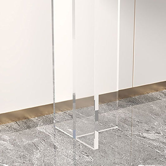 Tabella della console contemporanea 11.8 "W Acrilic Rectangle End Table