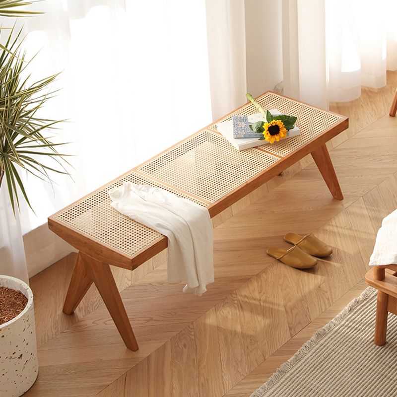 Modern Solid Wood Seating Bench Matte Finish Ottoman Bench with Legs Clearhalo 'Benches' 'Chairs & Seating' 'furn' 'furn_benches' 'Furniture' 'Living Room Furniture' 1200x1200_a6f98642-60cc-457f-b6b3-cc61992296db