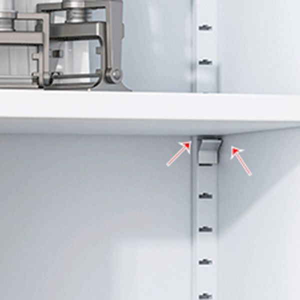 71"H Closed Metal Bookshelf Nordic Home Office Rectangular Bookcase Clearhalo 'Bookcases' 'furn' 'furn_bookcases' 'Furniture' 'Office Furniture' 1200x1200_a6f99269-c2d1-48a8-8720-dd7ffdd15da9