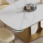 Nordic Sintered Stone Top Dining Set 1/4/5/7 Pieces Rectangle Dining Table with Chairs Clearhalo 'Dining Room Sets' 'Dining Tables & Seating' 'dining_room_set' 'furn' 'furn_dining_room_set' 'Furniture' 'furniture_dining_room_set' 'Kitchen & Dining Furniture' 1200x1200_a6f99937-3538-4d08-8d8b-985399e23016
