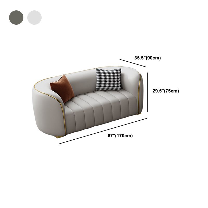 Sofá de cuero de estilo moderno