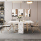 Rectangle Contemporary Sintered Stone Dining Room Set Foldable Dining Furniture for Restaurant Clearhalo 'Dining Room Sets' 'Dining Tables & Seating' 'dining_room_set' 'furn' 'furn_dining_room_set' 'Furniture' 'furniture_dining_room_set' 'Kitchen & Dining Furniture' 'kitchen&dining_furn' 'kitchen' 1200x1200_a6fe0242-3864-45c4-8821-e022c6cb55e2