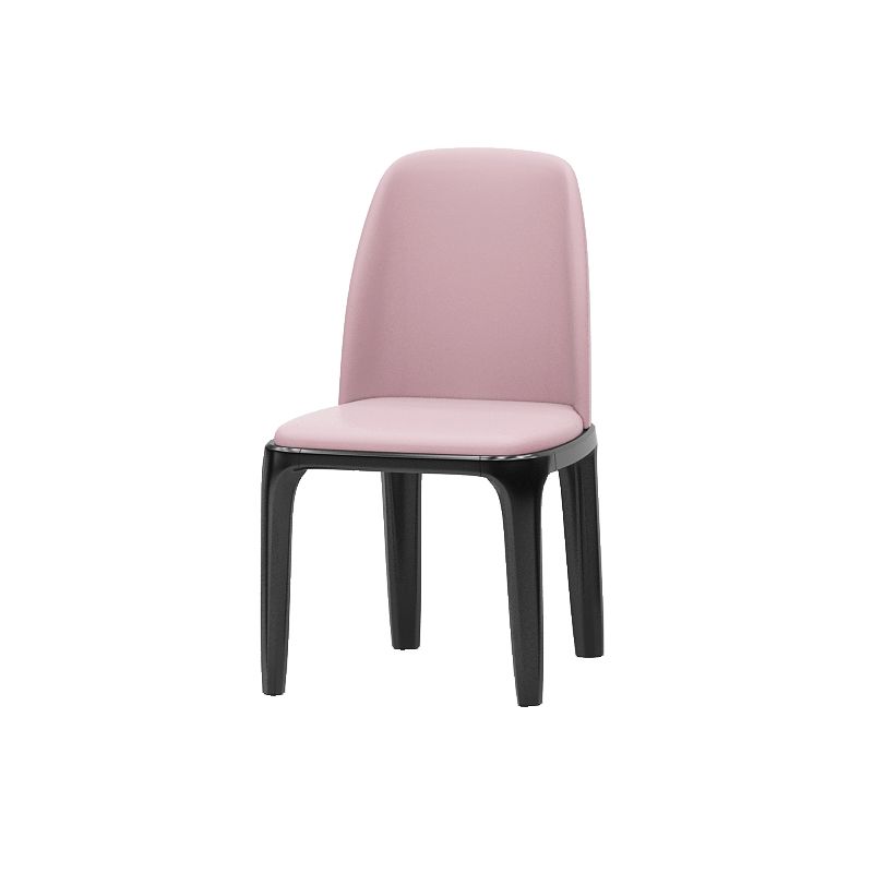 Matte Finish Industrial Side Chair Parsons Leather Dining Chair (Set of 2) Clearhalo ' kitchen&dining_furn' 'Dining Chairs' 'Dining Tables & Seating' 'dining_chair' 'furn' 'furn_dining_chair' 'Furniture' 'furniture_dining_chair' 'Kitchen & Dining Furniture' 'kitchen' 1200x1200_a7001bcc-4bd4-4064-9165-595fa28919fb