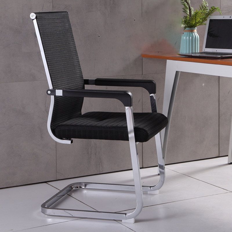 Modern Desk Chair Mesh Computer Chair Conference Chair No Wheels Clearhalo 'furn' 'furn_office_chair' 'Furniture' 'Office Chairs' 'Office Furniture' 'office_chair' 1200x1200_a7003cc3-cc34-438e-86c6-f337b17805b6