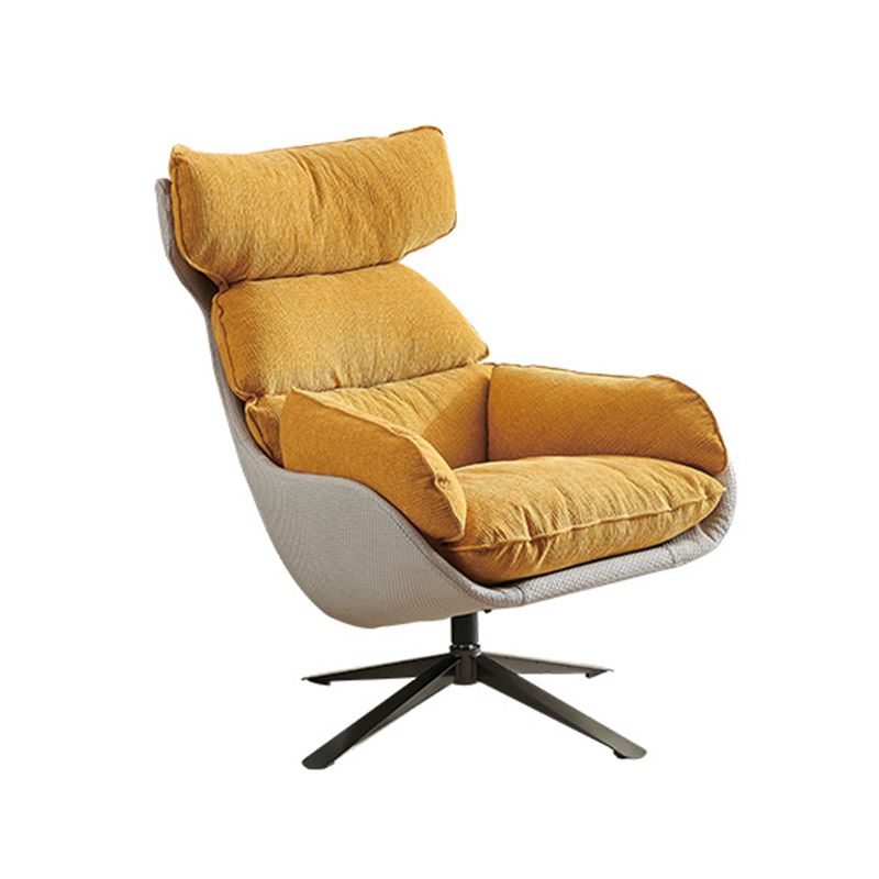 Contemporary Solid Color Arm Chair 4-Star Base Flared Arms Chair Clearhalo 'Accent Chairs' 'accent_chairs' 'Chairs & Seating' 'furn' 'furn_accent_chairs' 'Furniture' 'Living Room Furniture' 1200x1200_a700491d-f7f0-4099-971f-9c5d56bc06cd