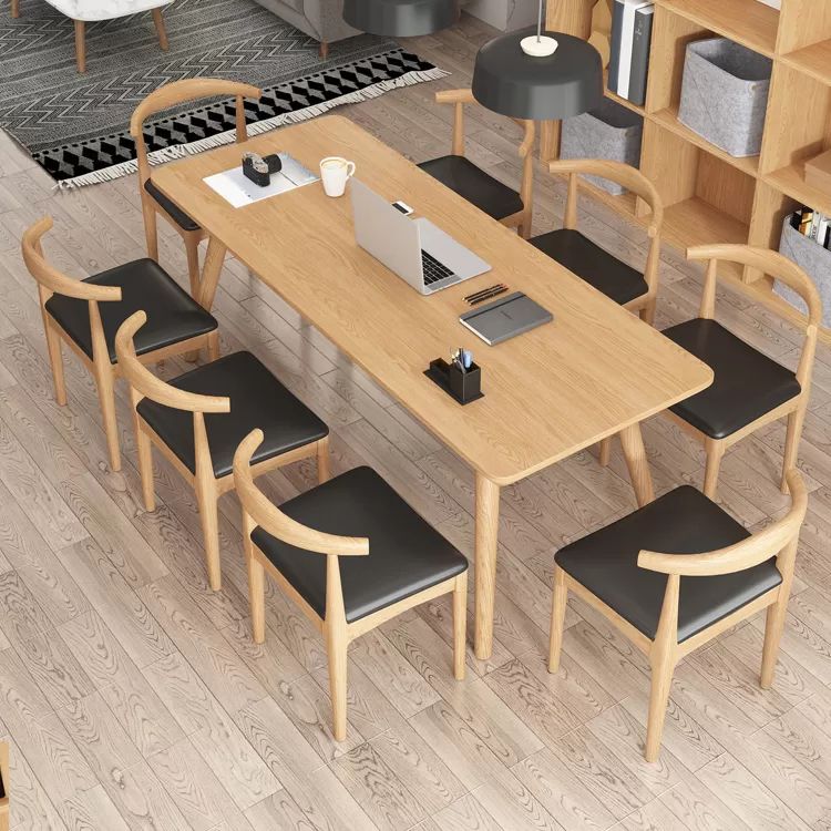 Modern 1/2/3/4/5/9 Pieces Wood Dining Set Dining Furniture Set /Separate Items Clearhalo 'Dining Room Sets' 'Dining Tables & Seating' 'dining_room_set' 'furn' 'furn_dining_room_set' 'Furniture' 'furniture_dining_room_set' 'Kitchen & Dining Furniture' 'kitchen&dining_furn' 'kitchen' 1200x1200_a7006357-52dc-4246-9e26-064f09a46404