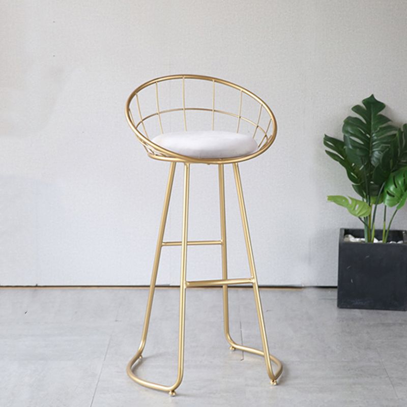 Finitura opaca contemporanea sgabello da bar in ferro footrest sgabello