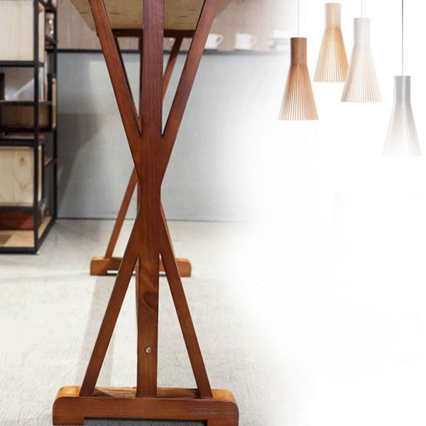 Modern Bar Table Set 1/2/4/7 Pieces Solid Wood Counter Table with Backless Stools Clearhalo 'Bar Furniture' 'furn' 'furn_home_bar_bar_sets' 'Furniture' 'Home Bars & Bar Sets' 'home_bar_bar_sets' 'Kitchen & Dining Furniture' 1200x1200_a7014335-fa41-42e8-b91c-ebb139b41bda