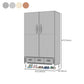 Contemporary Wardrobe Armoire Steel Wardrobe Closet with Legs for Home Clearhalo 'Armoires & Wardrobes' 'armoires_wardrobes' 'Bedroom Furniture' 'furn' 'furn_armoires_wardrobes' 'Furniture' 1200x1200_a702a8d7-1160-4e7b-a8e1-b91c524b9ddc