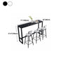Rectangle Bar Dining Table Modern Bar Dining Table with Trestle Base in Black Clearhalo 'Bar Furniture' 'Bar Tables' 'bar_tables' 'furn' 'furn_bar_tables' 'Furniture' 'furniture_bar_tables' 'Kitchen & Dining Furniture' 1200x1200_a70336f0-85bb-4c00-90db-20b80930aef0