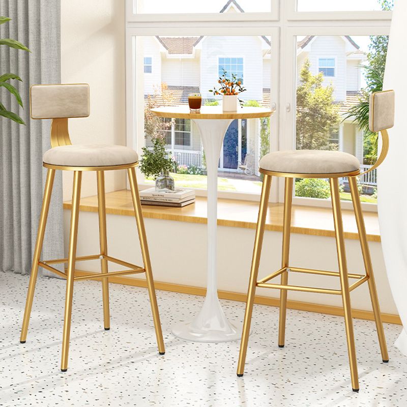 Industrial Style Metal Bar Stool Round Seat Counter Stool for Kitchen Bar Clearhalo 'Bar Furniture' 'Bar Stools' 'bar_stools' 'furn' 'furn_bar_stools' 'furniture_bar_stools' 'Kitchen & Dining Furniture' 'kitchen&dining_furn' 'kitchen' 'kitchen_furn' Furniture' 1200x1200_a705b581-f725-479f-b98f-81625e762a8b
