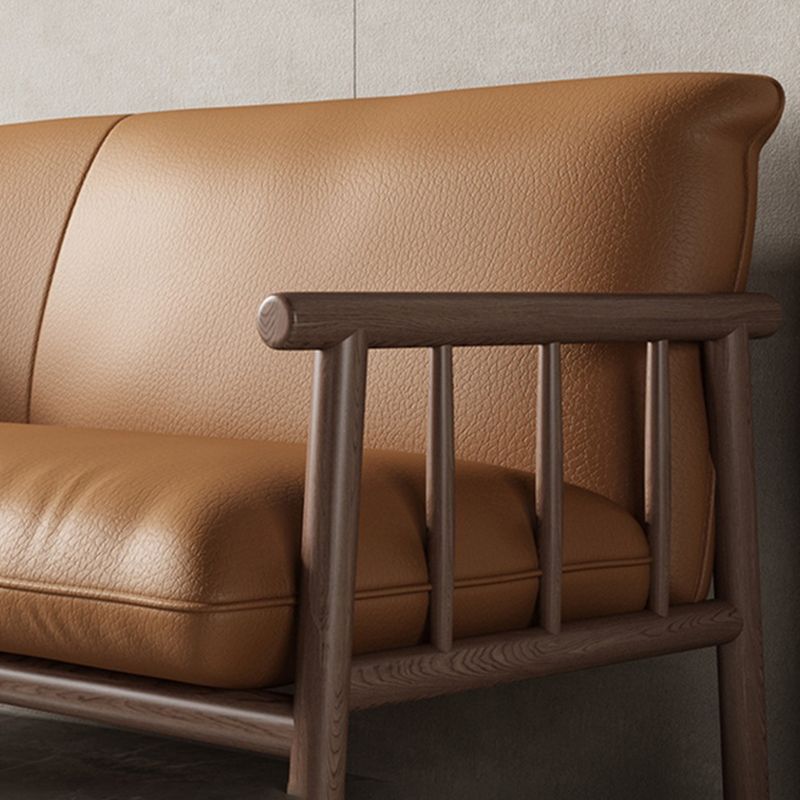 Faux Leather Modern Sofa Square Arm 29 "W Tight Back Sofa for living room Clearhalo 'furn' 'furn_sofas' 'Furniture' 'furniture_sofas' 'kitchen' 'kitchen_sofas' 'Living Room Furniture' 'Sofa' 'sofas' 1200x1200_a707a02d-31f7-4204-a3bb-f46b752ddca3