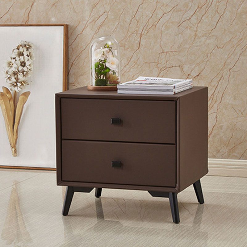 18.5" Tall Solid Wood Night Table Legs Included Bed Nightstand with 2 Drawers Clearhalo 'Bedroom Furniture' 'furn' 'furn_night_stand' 'Furniture' 'night_stand' 'Nightstands' 1200x1200_a709910d-e507-4816-994c-2cd4f0f944e6