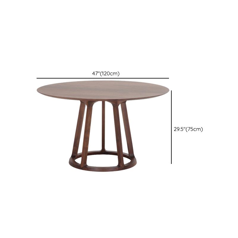 Dining Room Dinner Kitchen Table Solid Wood Round Dining Table Clearhalo 'Dining Tables & Seating' 'Dining Tables' 'dining_table' 'furn' 'furn_dining_table' 'Furniture' 'Kitchen & Dining Furniture' 1200x1200_a70cca3a-ce24-40df-97cd-a28e1a362e85