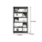Modern Metal Book Shelf Home Open Back Bookcase with Shelves Clearhalo 'Bookcases' 'furn' 'furn_bookcases' 'Furniture' 'Office Furniture' 1200x1200_a70d3a4c-2836-4f2c-8ee6-36aa6138004f