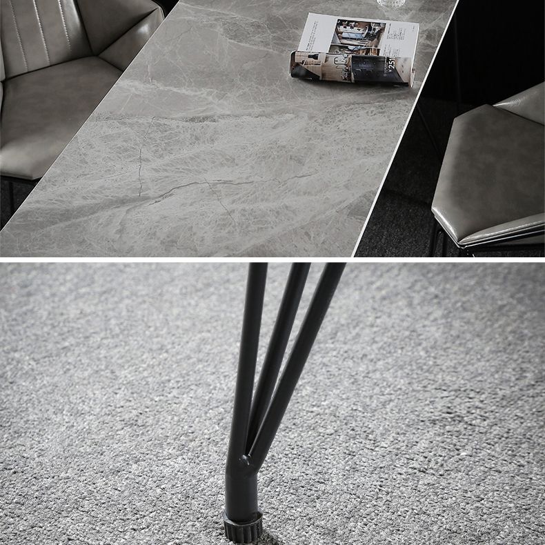 Modern Bar Table Set 1/2/3 Pieces Rectangle Stone Counter Table with High Stools Clearhalo 'Bar Furniture' 'furn' 'furn_home_bar_bar_sets' 'Furniture' 'Home Bars & Bar Sets' 'home_bar_bar_sets' 'Kitchen & Dining Furniture' 1200x1200_a70dc42f-2470-4679-9f0e-d22bbc1eb176