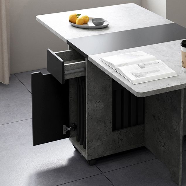 Foldable Artificial Wood Table Modern Rectangle Table with Storage (only table) Clearhalo ' dining_table' 'Dining Tables & Seating' 'Dining Tables' 'furn' 'furn_dining_table' 'Furniture' 'furniture_dining_table' 'Kitchen & Dining Furniture' 'kitchen&dining_furn' 'kitchen' 'kitchen_dining_table' 1200x1200_a70dd43d-d3fb-4b67-b727-e5c2336a83b5
