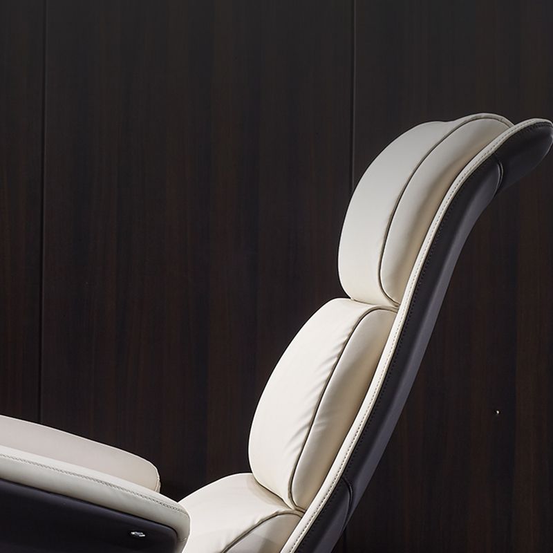 Modern White Managers Chair Adjustable Seat Height Executive Chair for Office Clearhalo 'furn' 'furn_office_chair' 'Furniture' 'Office Chairs' 'Office Furniture' 'office_chair' 1200x1200_a70e0fe9-97b0-40d4-b353-308ae0aa8fac