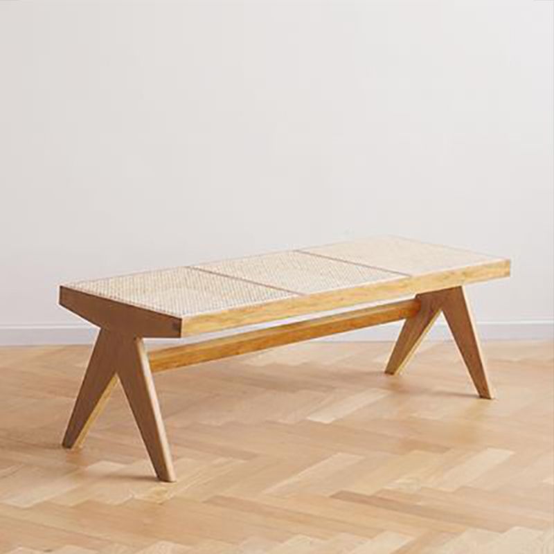 14.82-inch Width Tropical Bench Solid Wood Rectangle Bedroom Seating Bench Clearhalo 'Benches' 'Chairs & Seating' 'furn' 'furn_benches' 'Furniture' 'Living Room Furniture' 1200x1200_a70f1458-452c-4cfe-8e97-334923fe48db