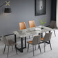 Industrial Grey Table for Restaurant Rectangle Dining Table with Double Pedestal Clearhalo 'Dining Tables & Seating' 'Dining Tables' 'dining_table' 'furn' 'furn_dining_table' 'Furniture' 'furniture_dining_table' 'Kitchen & Dining Furniture' 'kitchen' 'kitchen_dining_table' 1200x1200_a710a108-9fcc-4986-9e2e-5b37d336115d