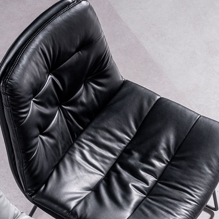 Contemporary Chair Dining Armless Chairs with Metal Legs for Kitchen Clearhalo ' kitchen&dining_furn' 'Dining Chairs' 'Dining Tables & Seating' 'dining_chair' 'furn' 'furn_dining_chair' 'Furniture' 'furniture_dining_chair' 'Kitchen & Dining Furniture' 'kitchen' 1200x1200_a71286cf-c2ed-4187-90d0-e5d63343baad