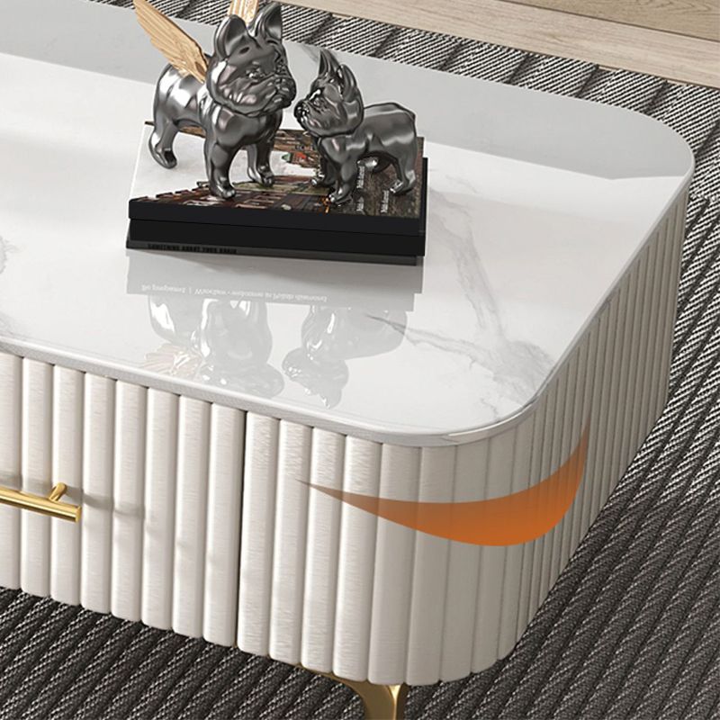 4 Legs Slate Rectangular Coffee Table Modern Single Coffee Table with Drawer Clearhalo 'Coffee & Accent Tables' 'Coffee Tables' 'coffee_tables' 'furn' 'furn_coffee_tables' 'Furniture' 'Living Room Furniture' 1200x1200_a712f338-d894-43fb-ac39-18a6f4948997
