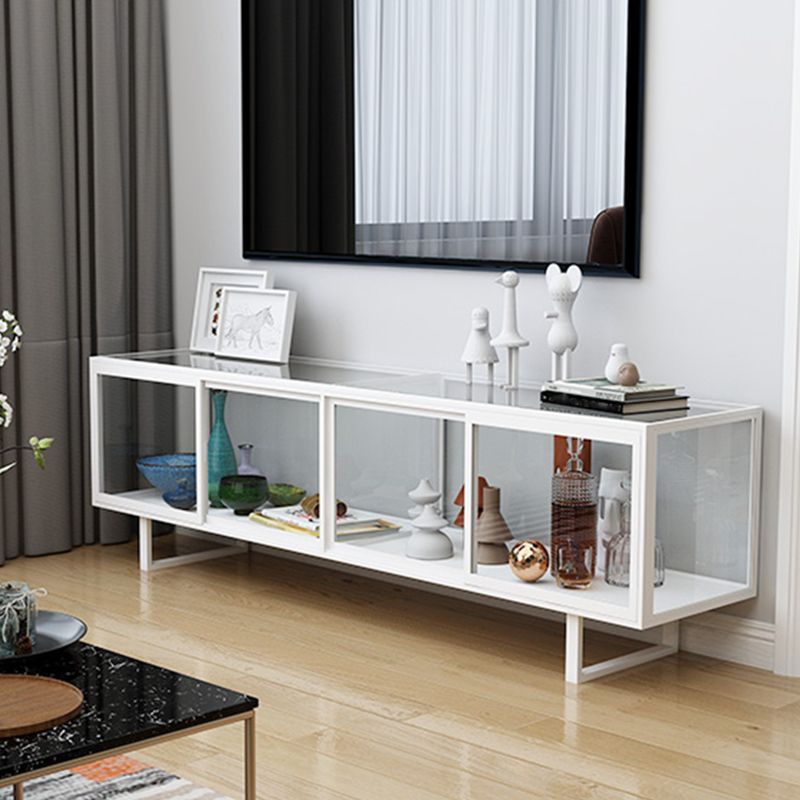 Rectangle Enclosed TV Storage Industrial TV Cabinet with Glass Doors Clearhalo 'furn' 'furn_tv_stands_entertainment_centers' 'Furniture' 'Living Room Furniture' 'TV Stands & Entertainment Centers' 'TV Stands & Media Storage Furniture' 'tv_stands_entertainment_centers' 1200x1200_a7144d9e-f0dd-48fd-96c9-16b3e1898284
