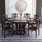 Traditional Round Dining Table for Home Brown Solid Wood Dinette Table Clearhalo 'Dining Tables & Seating' 'Dining Tables' 'dining_table' 'furn' 'furn_dining_table' 'Furniture' 'Kitchen & Dining Furniture' 1200x1200_a714b00c-30f2-4a50-b8a8-f0c75bb307d1