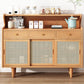 Modern Buffet Table Pine Sideboard Table with Doors for Dining Room Clearhalo 'buffet_sideboard' 'Buffets & Sideboards' 'furn' 'furn_buffet_sideboard' 'Furniture' 'Kitchen & Dining Furniture' 1200x1200_a71631d5-1cbc-4824-b987-dd0976a7cbf9