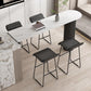 Faux Leather Armless Dining Stools Contemporary Bar Stools with Metal Base Clearhalo 'Bar Furniture' 'Bar Stools' 'bar_stools' 'furn' 'furn_bar_stools' 'Furniture' 'Kitchen & Dining Furniture' 1200x1200_a7175d7f-83cd-4144-95a1-371dbca5bb79
