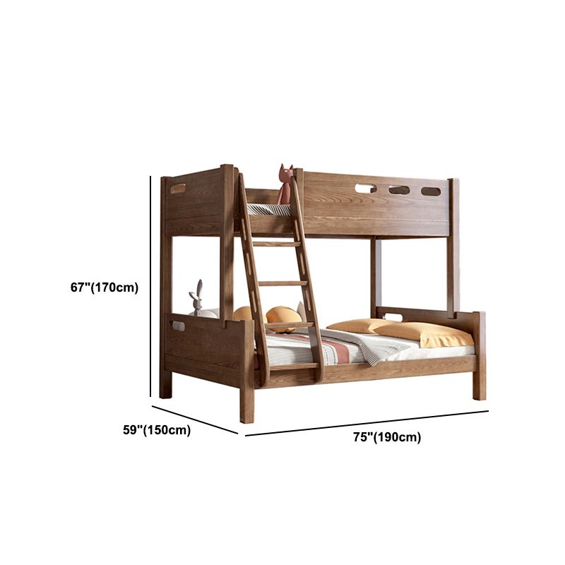 Modern Solid Wood Bunk Bed Mattress Included Bed with Custom Legs