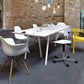 Table à manger industrielle avec table à manger rectangulaire en pin noir pour cuisine