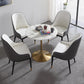 Contemporary Marble Dining Set 1/2/4/5 Pieces Round Dining Table Set with Padded Chairs Clearhalo 'Dining Room Sets' 'Dining Tables & Seating' 'dining_room_set' 'furn' 'furn_dining_room_set' 'Furniture' 'Kitchen & Dining Furniture' 1200x1200_a71946eb-4795-4485-a58d-2c85487c3311