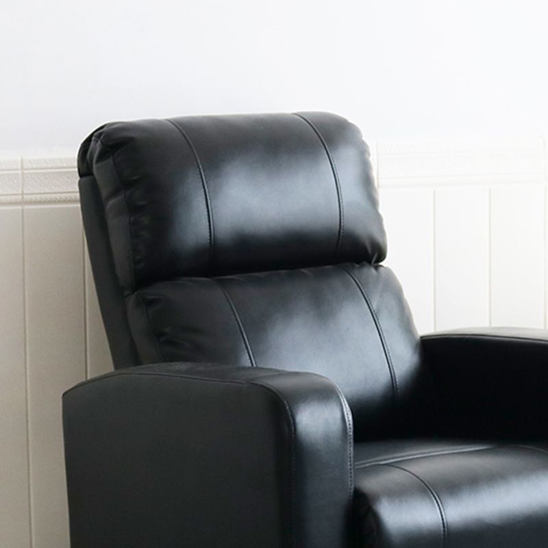 Contemporary Home Theater Recliner Metal Solid Color Indoor Standard Manual-Push Botton Clearhalo 'Chairs & Seating' 'furn' 'furn_recliners' 'Furniture' 'Living Room Furniture' 'Recliners' 1200x1200_a71a90f6-fe1f-4496-a427-fd4ed9deafe3